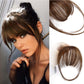 🎀50% OFF 🎀 Clip-in bangs 100% real hair extensions air bangs