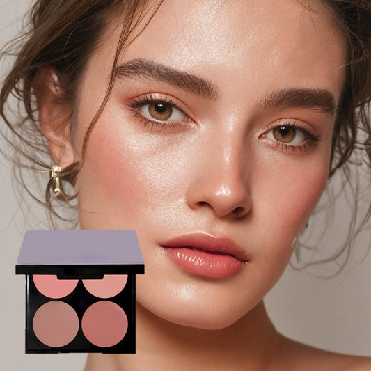 Long-Lasting 4-Color Blush Palette