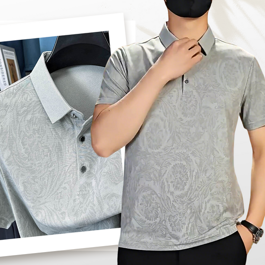 Men's Casual Fashion Printed Polo Shirt