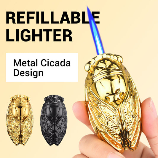 Metal Cicada Design Refillable Lighter