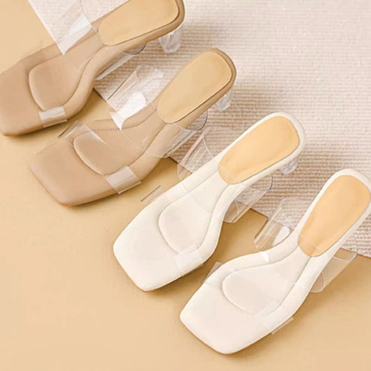 Women's Fashion Elegant Transparent High Heeled Sandals
