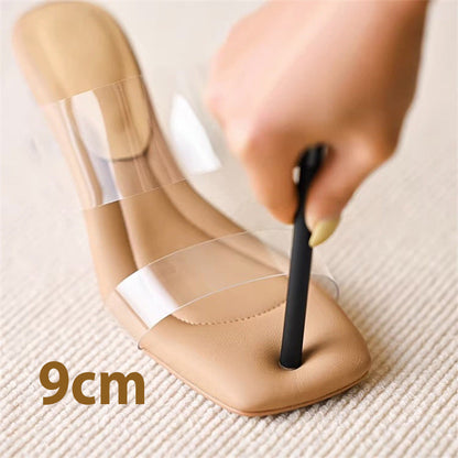 Women's Fashion Elegant Transparent High Heeled Sandals